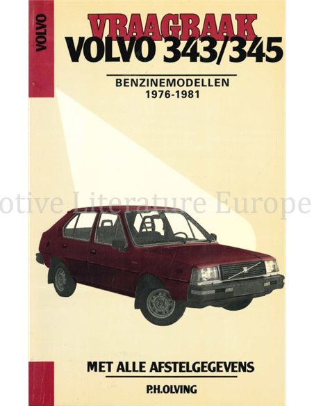 1976 - 1981 VOLVO 343 | 345 BENZIN REPARATURANLEITUNG NIEDERLÄNDISCH