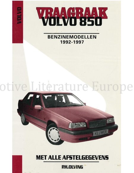 1992 - 1997 VOLVO 850 BENZIN REPARATURANLEITUNG NIEDERLÄNDISCH