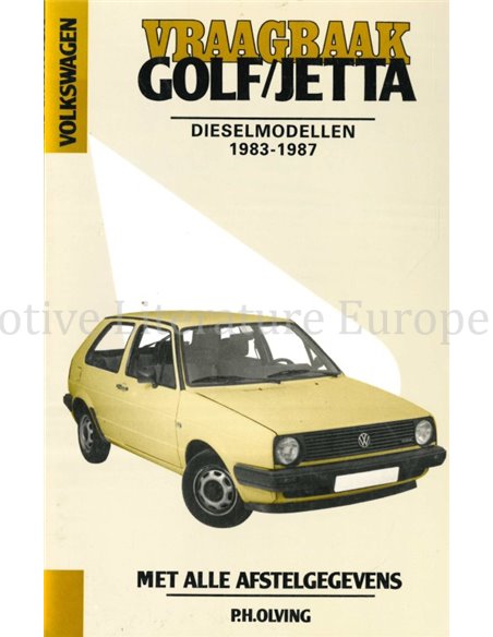 1983 - 1987 VOLKSWAGEN GOLF | JETTA DIESEL WORKSHOP MANUAL DUTCH