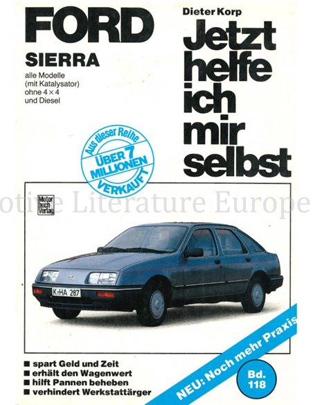1982-1988 FORD SIERRA REPERATURANLEITUNG DEUTSCH