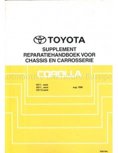 1998 TOYOTA COROLLA (ZUSATS) FAHRWERK & KAROSSERIE WERKSTATTHANDBUCH NIEDERLÄNDISCH