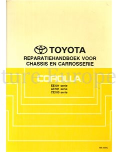 1992 TOYOTA COROLLA CHASSIS & BODY WORKSHOP MANUAL DUTCH