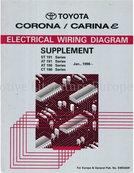 1996 TOYOTA CORONA | CARINA E ELECTRISCHE (SUPPLEMENT) SCHEMA WERKPLAATSHANDBOEK MULTI