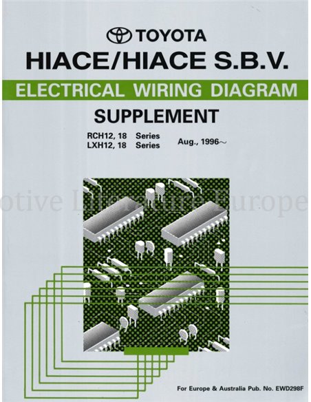 1996 TOYOTA HIACE ELECTRISCH DIAGRAM (SUPPLEMENT) WERKPLAATSHANDBOEK MULTI