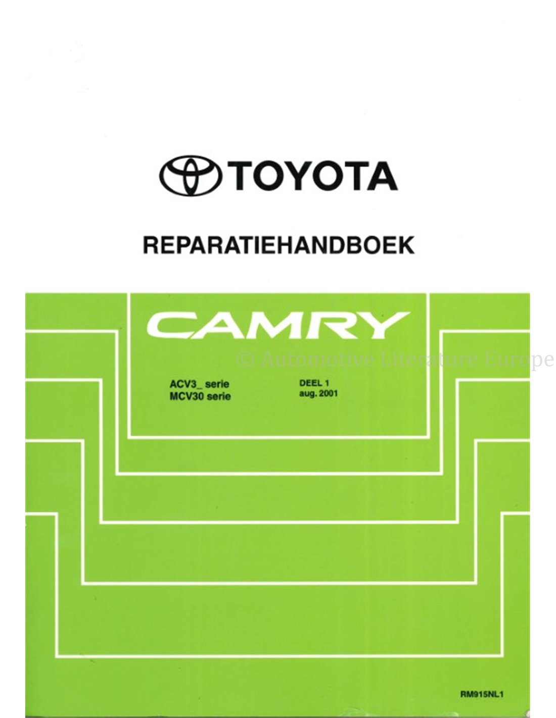 2001 TOYOTA CAMRY MANUAL PART 1 DUTCH