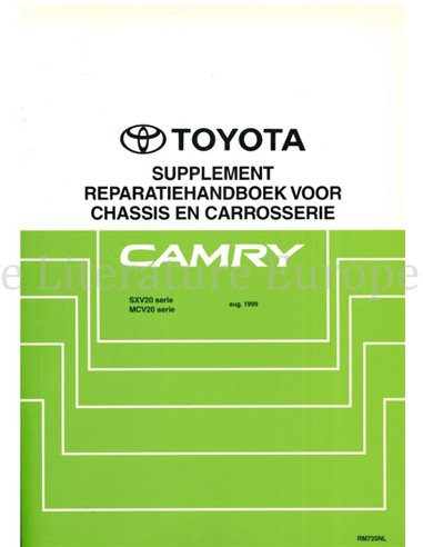1999 TOYOTA CAMRY CHASSIS & BODY (SUPPLEMENT) WORKSHOP MANUAL DUTCH