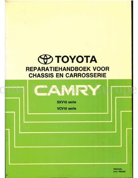 1992 TOYOTA CAMRY FAHRWERK & KAROSSERIE WERKSTATTHANDBUCH NIEDERLÄNDISCH