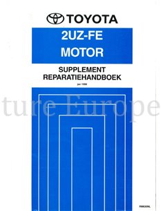 1998 TOYOTA CAMRY 2UZ-FE MOTOR (SUPPLEMENT) WERKPLAATSHANDBOEK NEDERLANDS