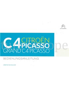 2016 CITROEN C4 (GRAND) PICASSO INSTRUCTIEBOEKJE DUITS