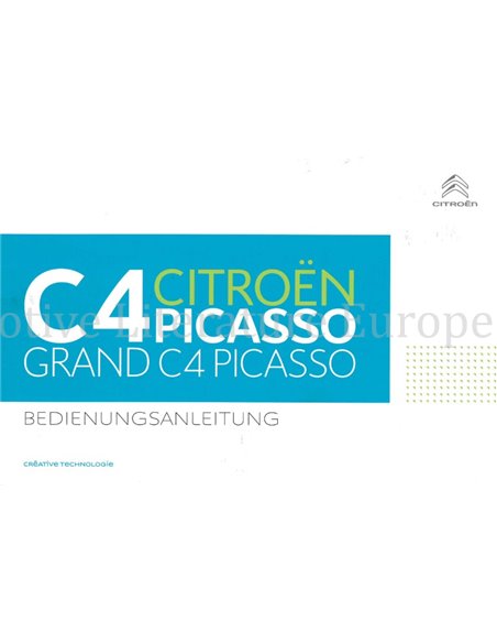 2016 CITROEN C4 (GRAND) PICASSO INSTRUCTIEBOEKJE DUITS