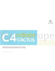 2017 CITROEN C4 CACTUS OWNERS MANUAL GERMAN