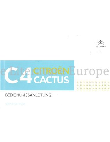 2018 CITROEN C4 CACTUS OWNERS MANUAL GERMAN