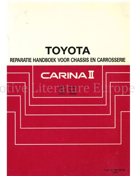 1983 TOYOTA CARINA II REPARATURHANDBUCH NIEDERLÄNDISCH