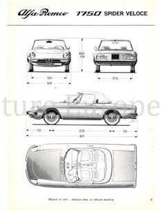 1970 ALFA ROMEO SPIDER 1750 VELOCE INSTRUCTIEBOEKJE ITALIAANS 2