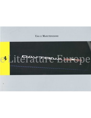 2022 FERRARI DAYTONA SP3 INSTRUCTIEBOEKJE ITALIAANS