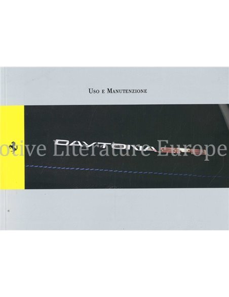 2022 FERRARI DAYTONA SP3 INSTRUCTIEBOEKJE ITALIAANS