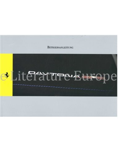 2022 FERRARI DAYTONA SP3 OWNERS MANUAL GERMAN