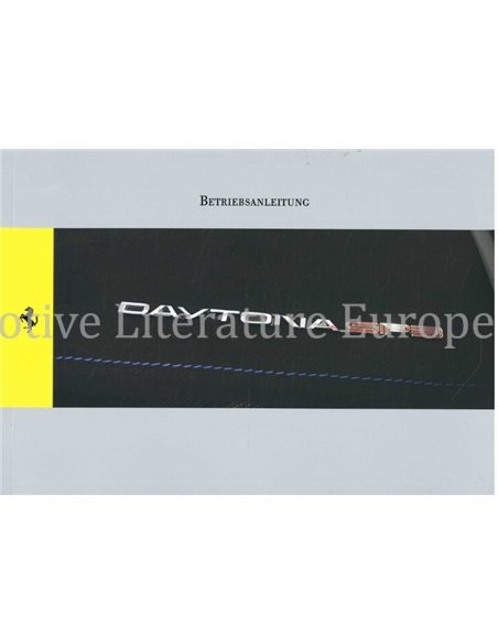 2022 FERRARI DAYTONA SP3 INSTRUCTIEBOEKJE DUITS