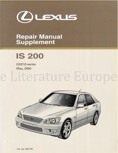 2000 LEXUS IS200 REPAIR MANUAL (SUPPLEMENT) ENGLISH
