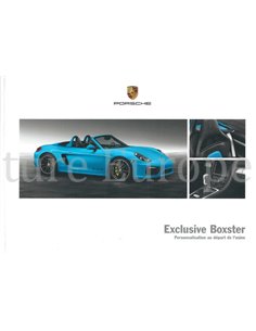 2015 PORSCHE EXCLUXIVE BOXSTER HARDBACK BROCHURE FRENCH