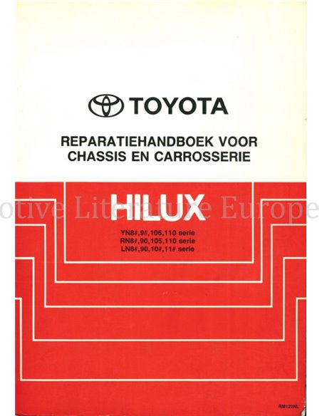 1988 TOYOTA HILUX CHASSIS & BODY WORKSHOP MANUAL DUTCH