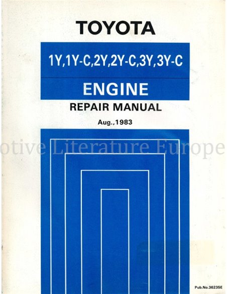1983 TOYOTA ENGINE REPAIR MANUAL ENGLISH