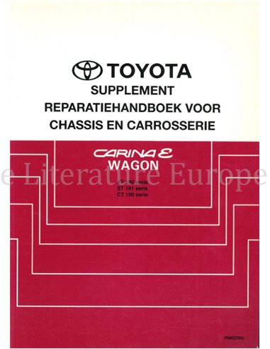 1993 TOYOTA CARINA E | WAGON (SUPPLEMENT) CHASSIS AND BODY REPAIR MANUAL DUTCH