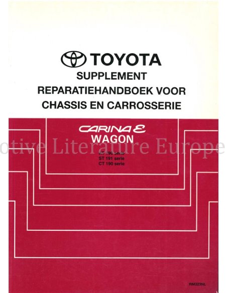 1993 TOYOTA  CARINA E | WAGON (SUPPLEMENT) CHASSIS EN CARROSSERIE REPARATIE HANDBOEK NEDERLANDS
