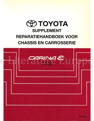 1993 TOYOTA CARINA E (SUPPLEMENT) CHASSIS EN CARROSSERIE REPARATIE HANDBOEK NEDERLANDS