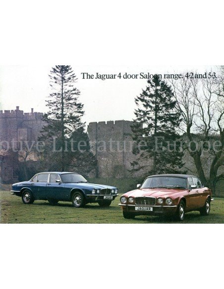 1978 JAGUAR XJ 4.2 & 5.3 BROCHURE FRANS