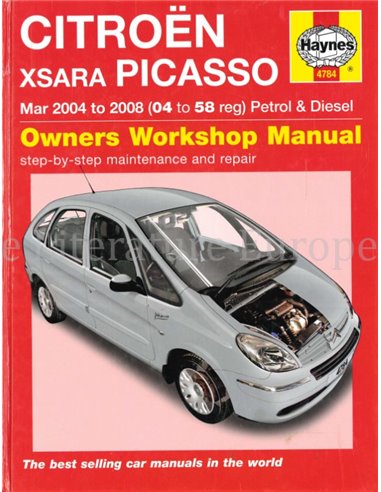 2004 - 2008 CITROËN XSARA PICASSO BENZIN | DIESEL REPARATURANLEITUNG ENGLISCH