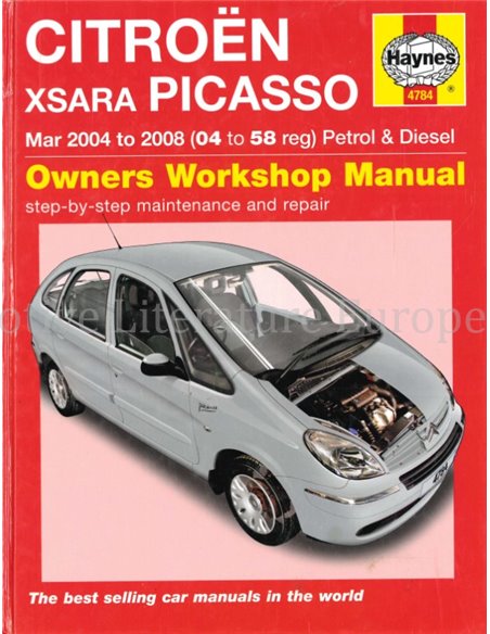 2004 - 2008 CITROËN XSARA PICASSO BENZIN | DIESEL REPARATURANLEITUNG ENGLISCH