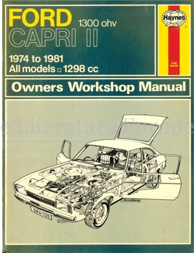 1974 - 1981 FORD CAPRI ||, 1300 OHV REPAIR MANUAL ENGLISH