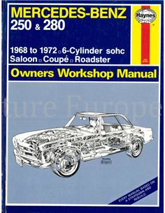 1968 - 1972 MERCEDES-BENZ 230 | 250 | 280 VRAAGBAAK ENGELS