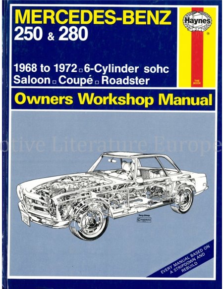 1968 - 1972 MERCEDES-BENZ 230 | 250 | 280 REPARATURANLEITUNG ENGLISCH