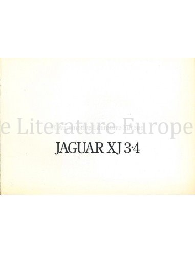 1975 JAGUAR XJ 3.4 PROSPEKT NIEDERLÄNDISCH