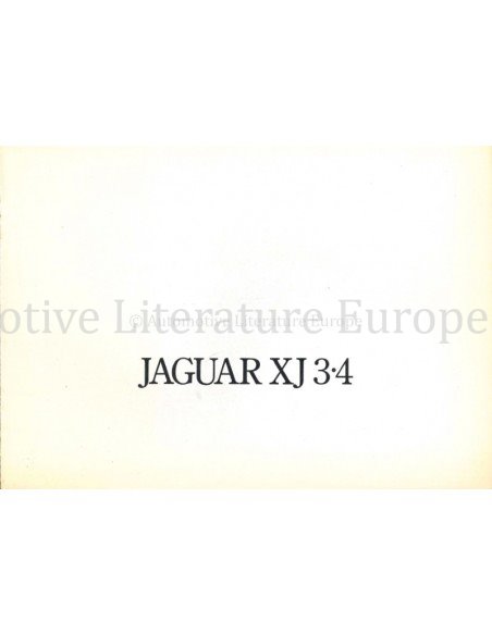 1975 JAGUAR XJ 3.4 PROSPEKT NIEDERLÄNDISCH