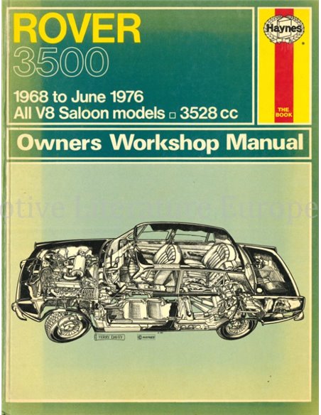 1968 - 1976 ROVER 3500, REPARATURANLEITUNG ENGLISCH