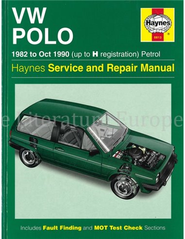 1982 - 1990 VOLKSWAGEN POLO BENZIN REPARATURANLEITUNG ENGLISCH