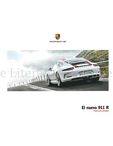 2017 PORSCHE 911 R HARDCOVER BROCHURE SPAANS