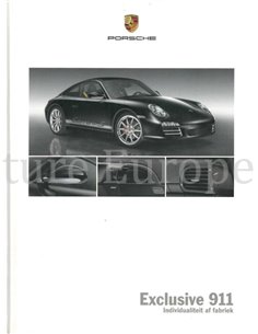 2009 PORSCHE 911 EXCLUSIVE HARDCOVER BROCHURE NEDERLANDS