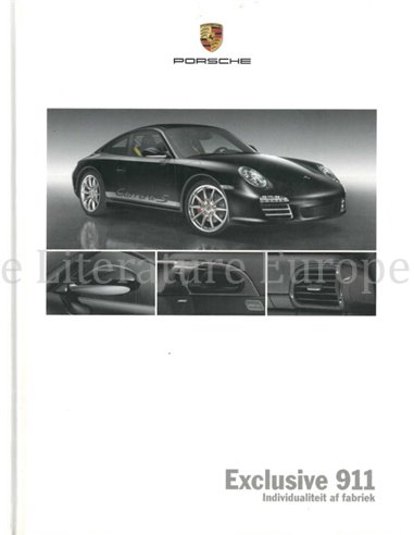 2009 PORSCHE 911 EXCLUSIVE HARDCOVER PROSPEKT NIEDERLÄNDISCH