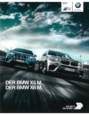 2016 BMW X5 M & X6 M BROCHURE DUITS