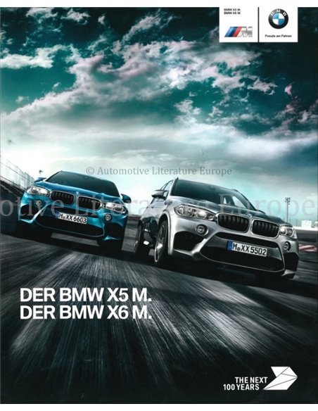 2016 BMW X5 M & X6 M BROCHURE GERMAN