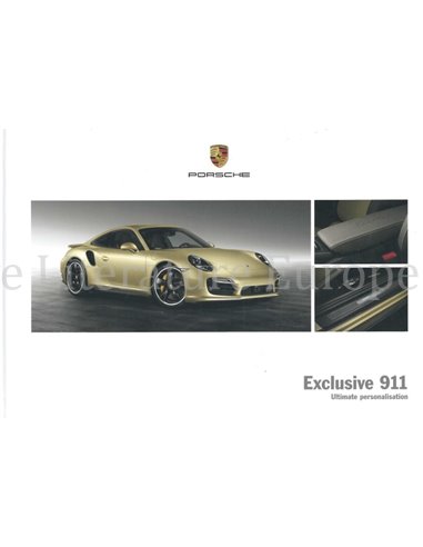 2014 PORSCHE 911 CARRERA EXCLUSIVE HARDBACK BROCHURE ENGLISH