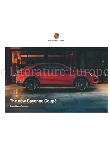 2020 PORSCHE CAYENNE COUPE HARDCOVER BROCHURE ENGLISCH