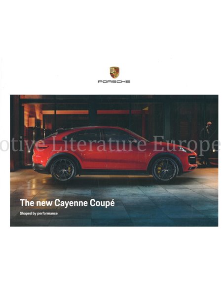2020 PORSCHE CAYENNE COUPE HARDCOVER BROCHURE ENGLISCH