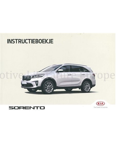 2017 KIA SORENTO OWNERS MANUAL DUTCH