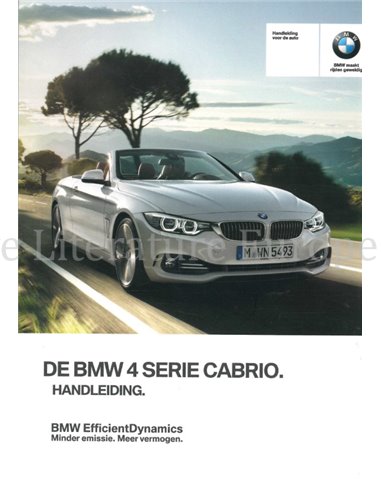 2014 BMW 4 SERIE CABRIO INSTRUCTIEBOEKJE NEDERLANDS