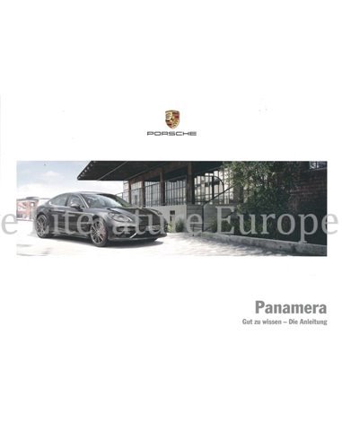 2018 PORSCHE PANAMERA OWNERS MANUAL GERMAN